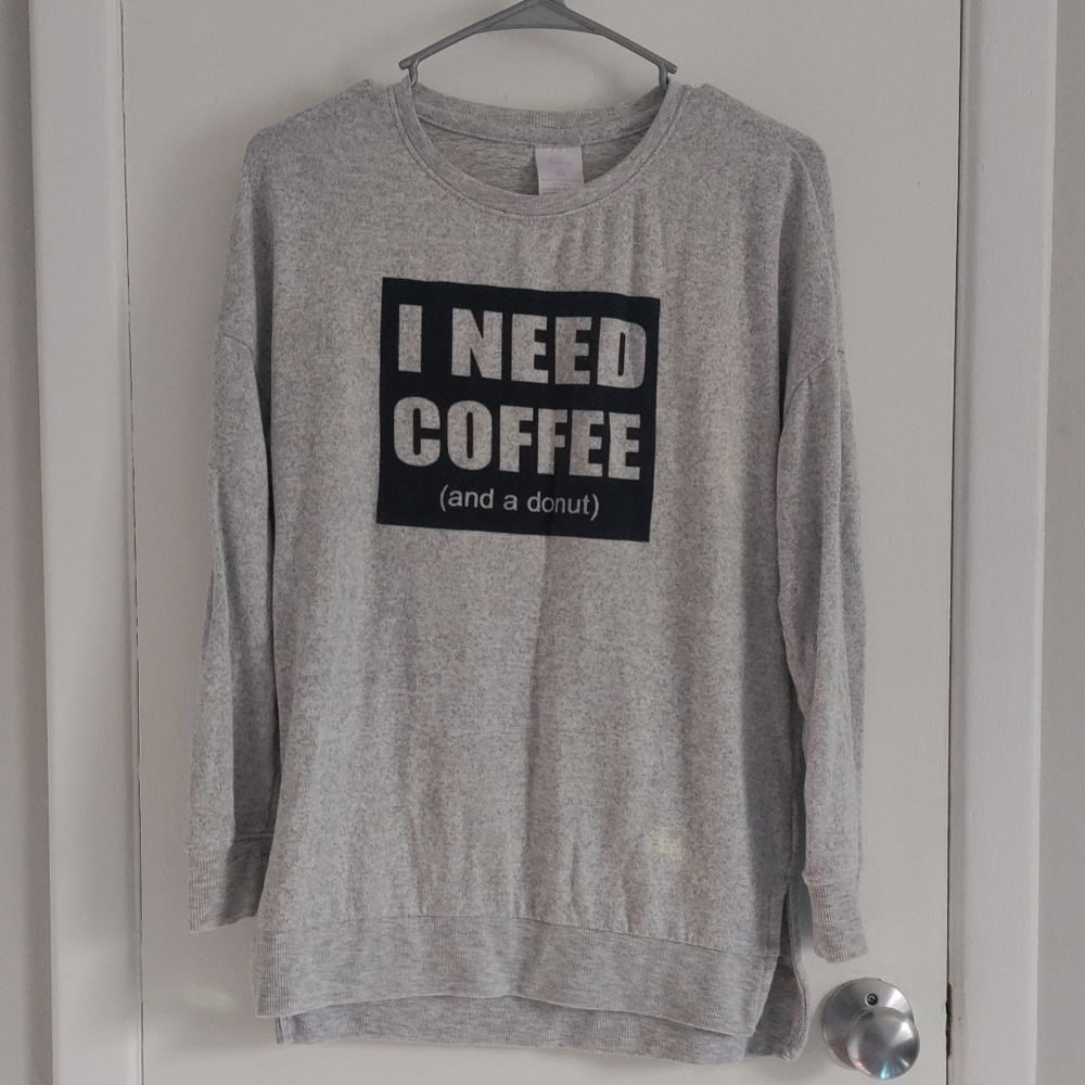 Softest "I need coffee" long sleeve